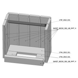 Šamotová komora komplet KV HEAT W 2G 59.50.01   